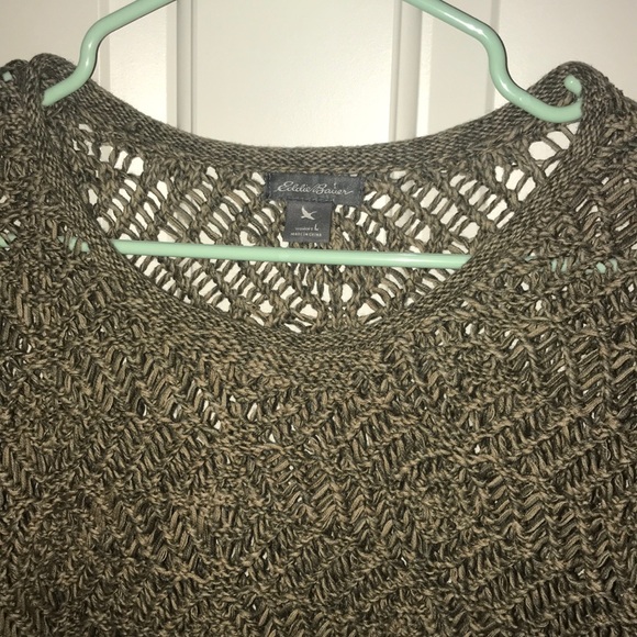 Eddie Bauer gray sweater size Large - Picture 2 of 3